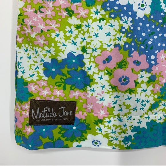 Matilda Jane Hammond Bay Pastel Spring Summer Floral Print Skirt Size Medium - Picture 8 of 15